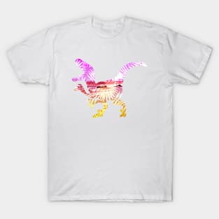 Pink & Yellow Palm Dinosaur T-Shirt